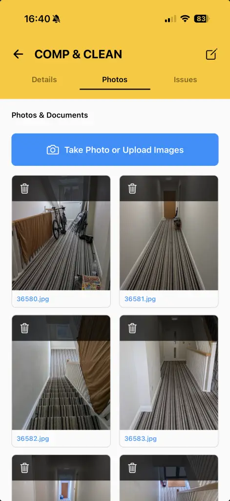 Xota client portal screenshot